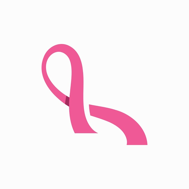 Breast cancer awareness logo design Illustration icon vector