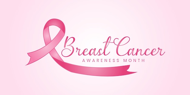 Breast cancer awareness month banner