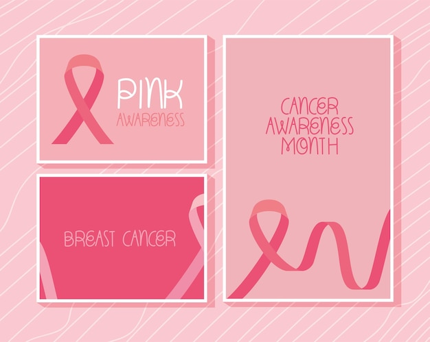 Breast cancer awareness month cards