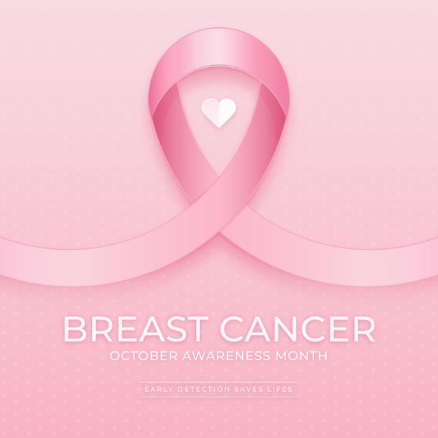 Breast cancer awareness month concept