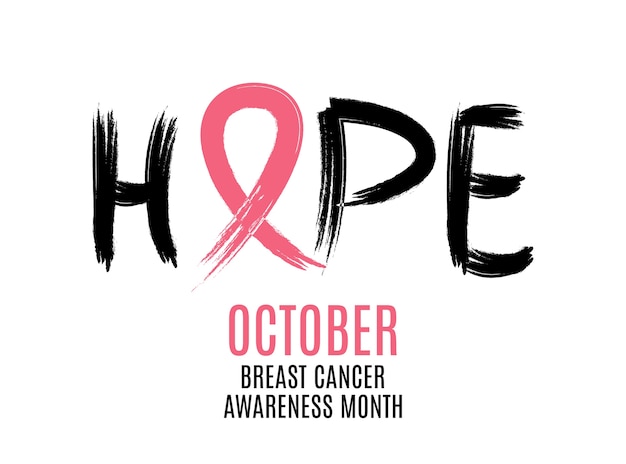 Breast Cancer Awareness Month Pink Ribbon Background