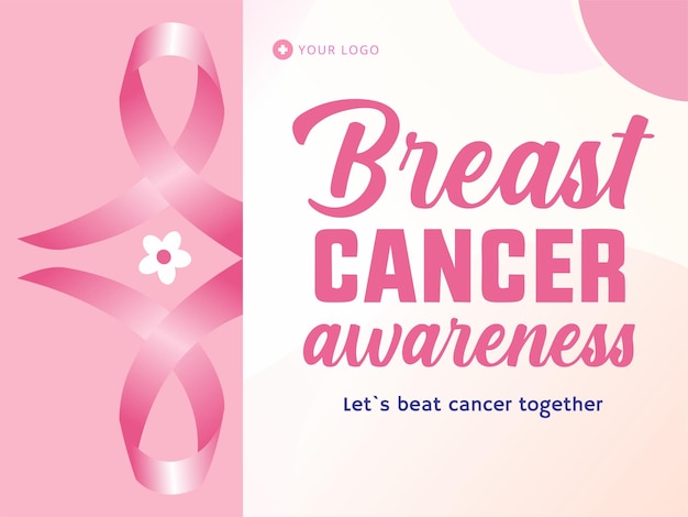 Breast cancer awareness month social media post design