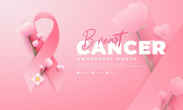 Breast Cancer Awareness Month suitable for backgrounds banners posters and others