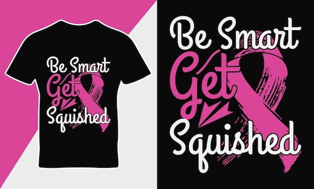 Breast cancer awareness quote t-shirt design template vector