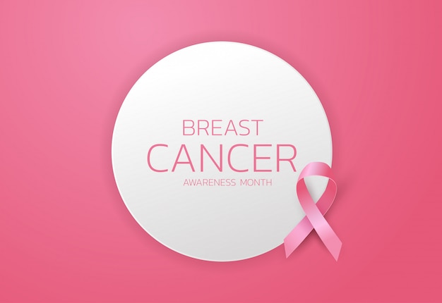 Breast Cancer Awareness Ribbon Background