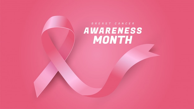 Breast Cancer Awareness Ribbon Background