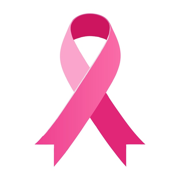 Vector breast cancer awareness ribbon vector illustration