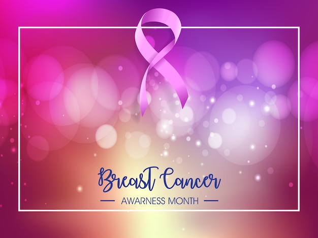 breast cancer awarness month illustration design