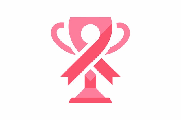 Vector breast cancer day award icon vector illustration