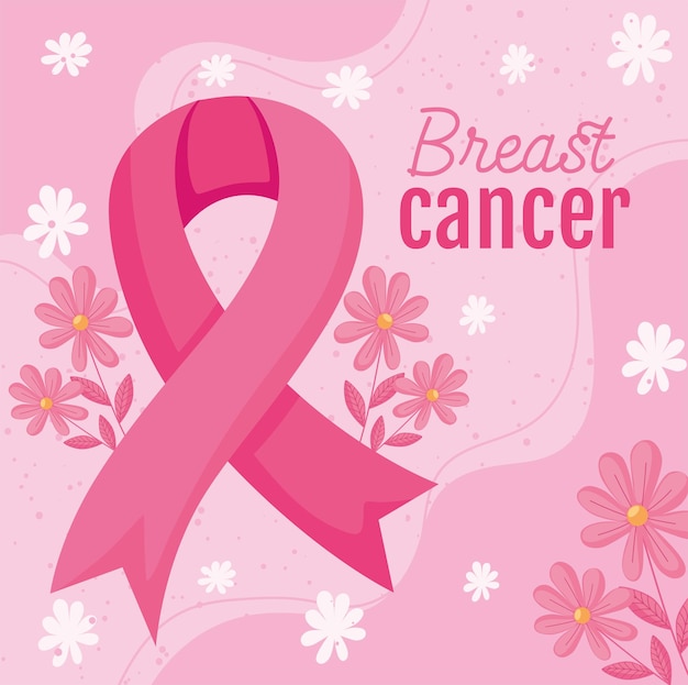 Breast cancer lettering card