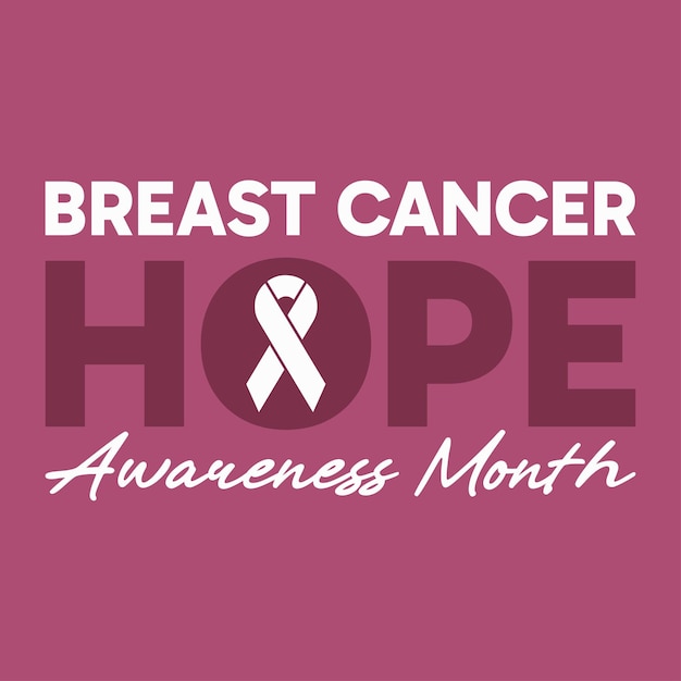 The breast cancer month vector image logo design