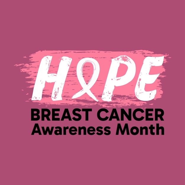 The breast cancer month vector image logo design