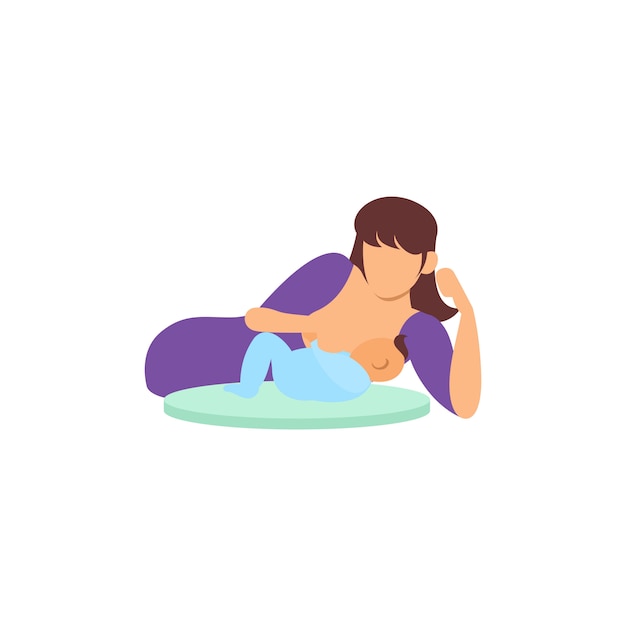 Breastfeeding technique illustration