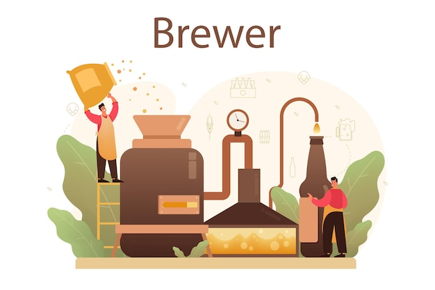 Brewery concept illustration