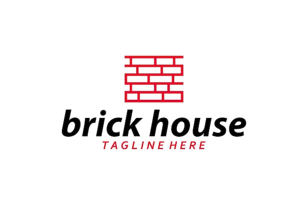 Brick logo icon vector isolated