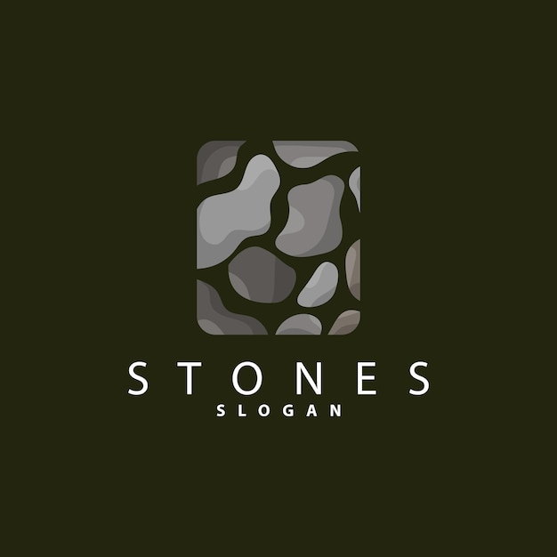 Brick Stone Logo Premium Elegant Design Vector Wallpaper Stone House Icon Illustration Design