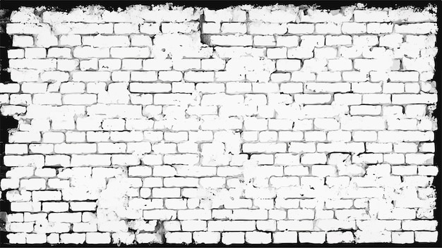 Brick wall background Distress brick wall overlay texture Grunge Background Black and white brick