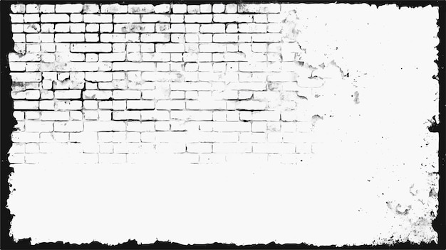 Brick wall background Grunge black texture as brick wall Black and white brick wall background