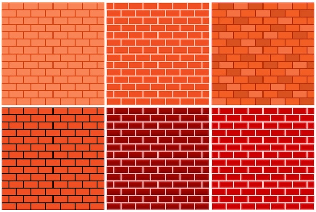 Brick wall seamless pattern