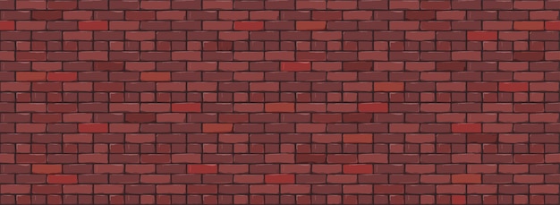 Brick Wall Texture Background. Digital llustration of Red Color Brickwall.