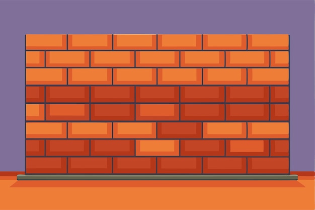 Vector a brick wall with a brick background and a brick wall