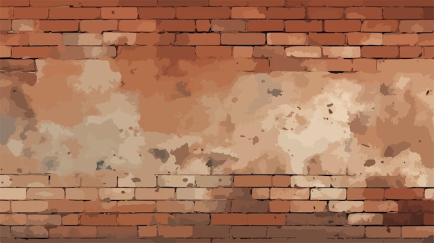 Vector a brick wall with a grunge texture and a grunge background