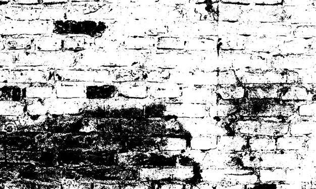 Vector a brick wall with a white brick wall in black and white