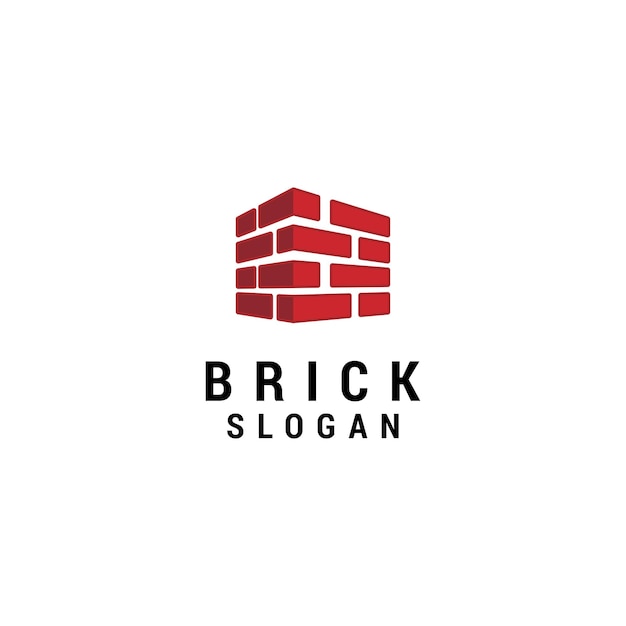 Bricks logo icon design template premium vector