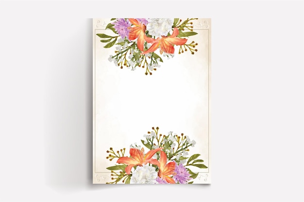 BRIDAL SHOWER FLORAL INVITATION TEMPLATE