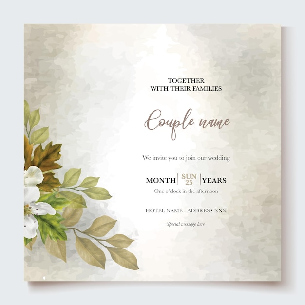 BRIDAL SHOWER FLORAL INVITATION TEMPLATE