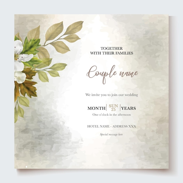 BRIDAL SHOWER FLORAL INVITATION TEMPLATE