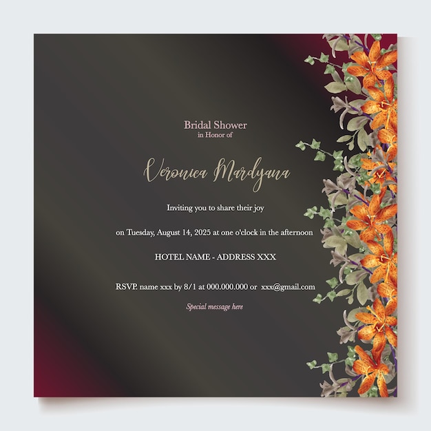 bridal shower invitation templates