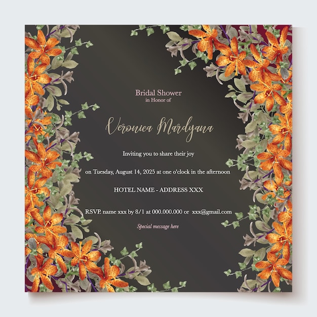 bridal shower invitation templates