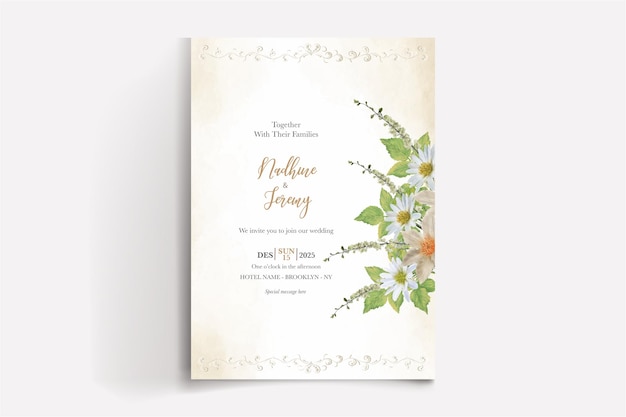 BRIDAL SHOWER WEDDING INVITATION TEMPLATES