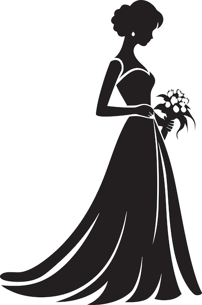 Bride Dancing with Groom Vector Illustration Bride Dancing with Bridesmaids Vector Illustration