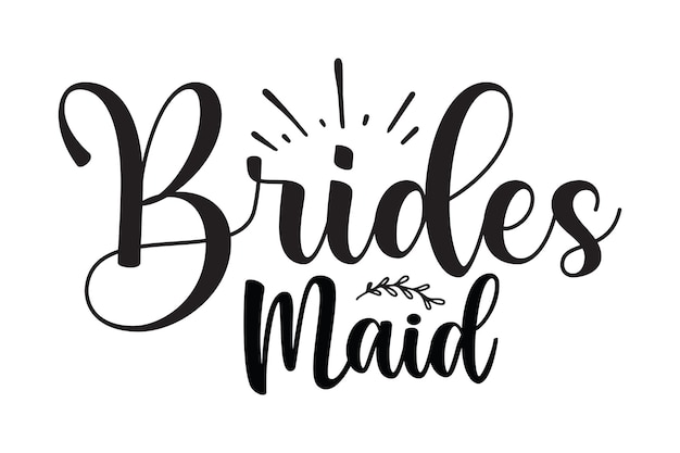 brides maid svg