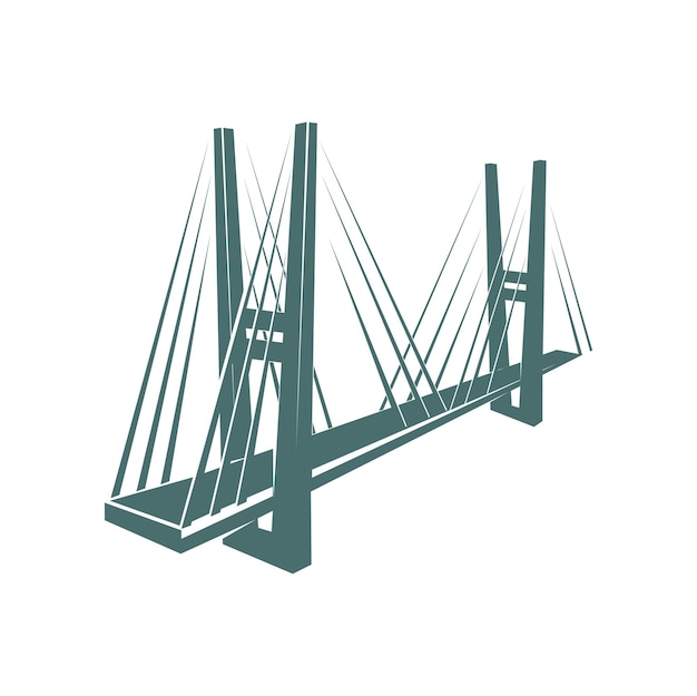 Bridge icon construction and building technology