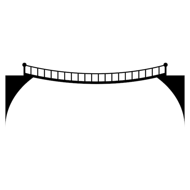 Bridge icon vector