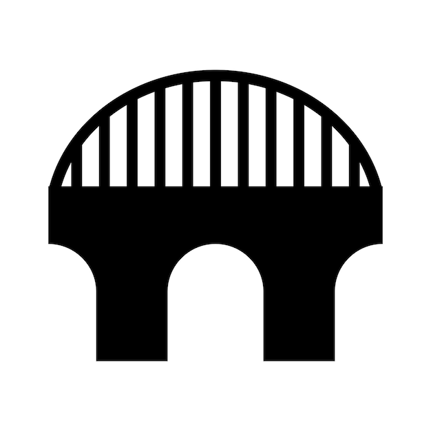 Bridge icon vector