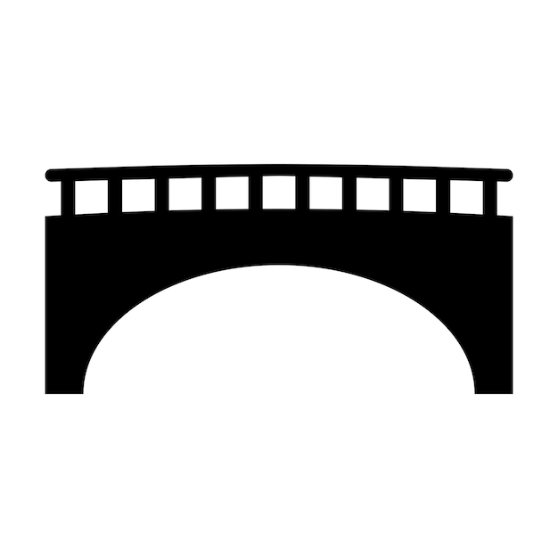 Bridge icon vector