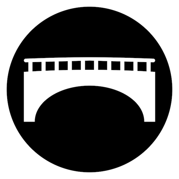 Bridge icon vector