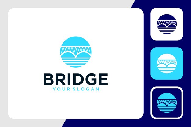 bridge logo design with view