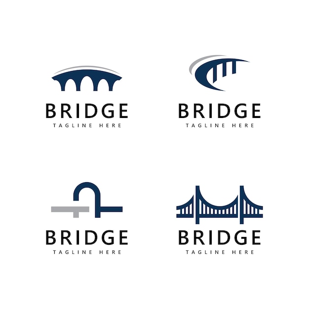 Bridge logo icon design template