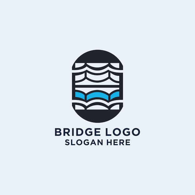 Bridge logo icon vector image