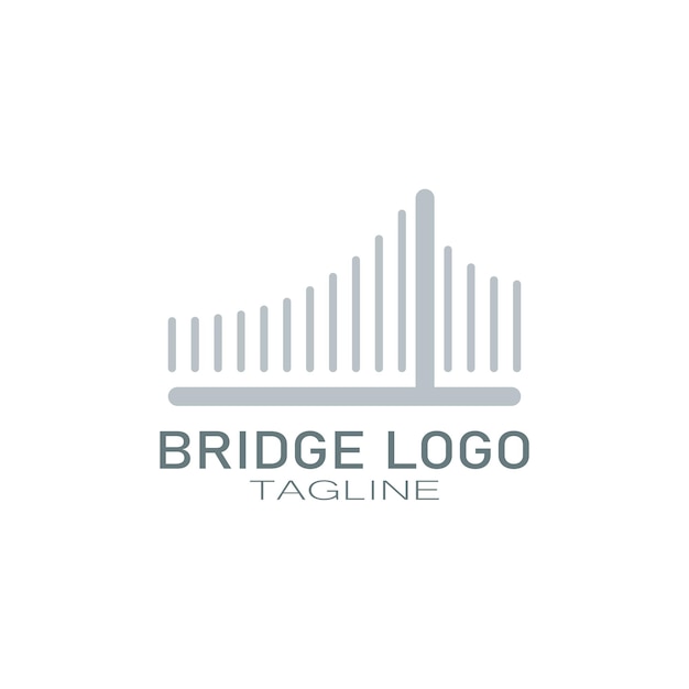 Bridge logo vector icon illustration design template