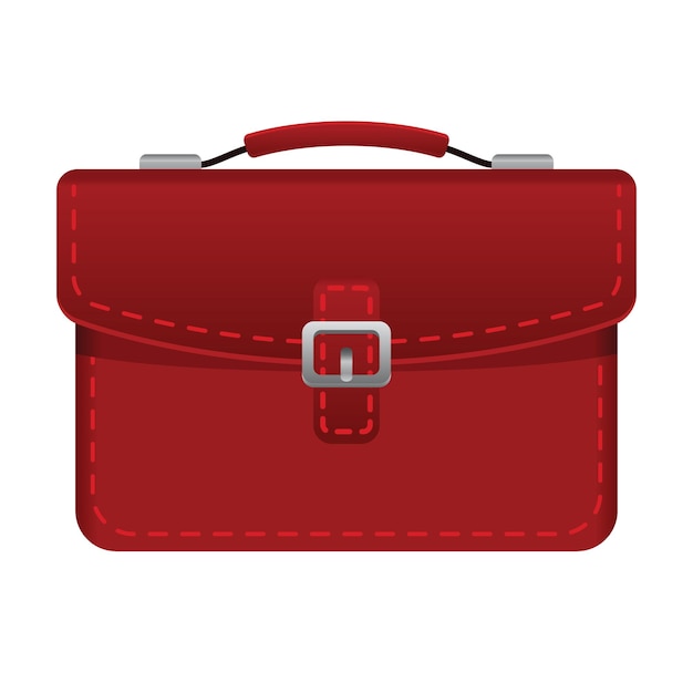 Briefcase icon color vector illustration