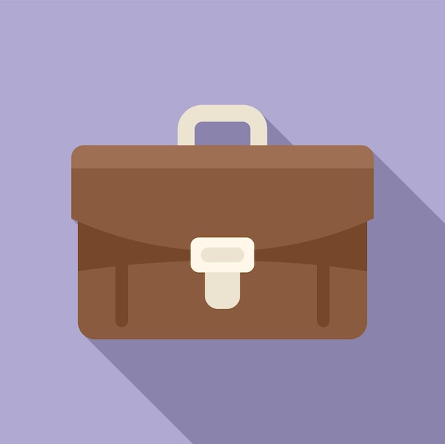 Briefcase icon flat vector Help support Work online