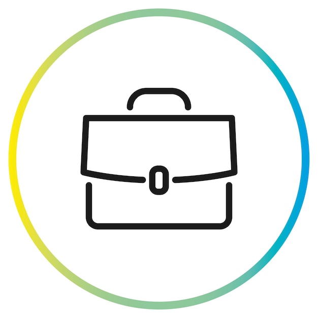 Briefcase icon vector