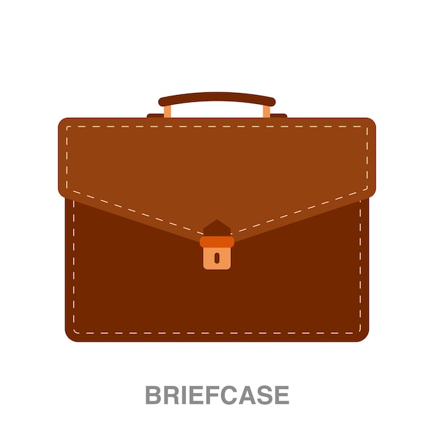 briefcase illustration on transparent background