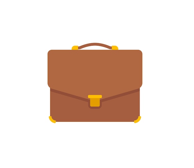 Briefcase vector isolated icon. Emoji illustration. Suitcase vector emoticon